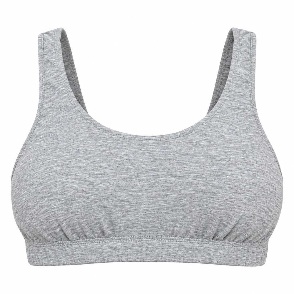 Everlane Women's Small Supima Cotton Soft Gray Bralette Lounge Sleep Bra